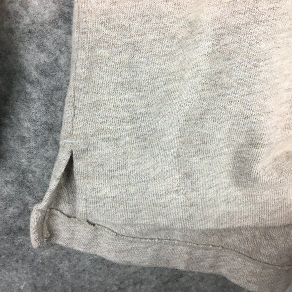 GAP Quarter Zip Pullover L Mens Sweater Gray Heathered Casual Long Sleeve Cotton - Picture 2 of 10